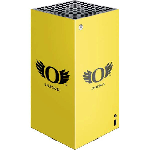 University of Oregon Ducks Yellow XBox Series X Digital Edition Console Skin